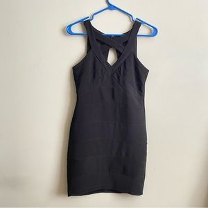 Windsor Black Bandage Mini Dress